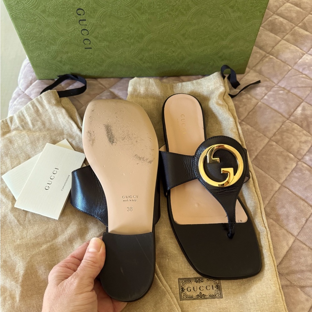 Authentic Gucci Blondie thong sandals! Excellent condition!!! SIZE 38